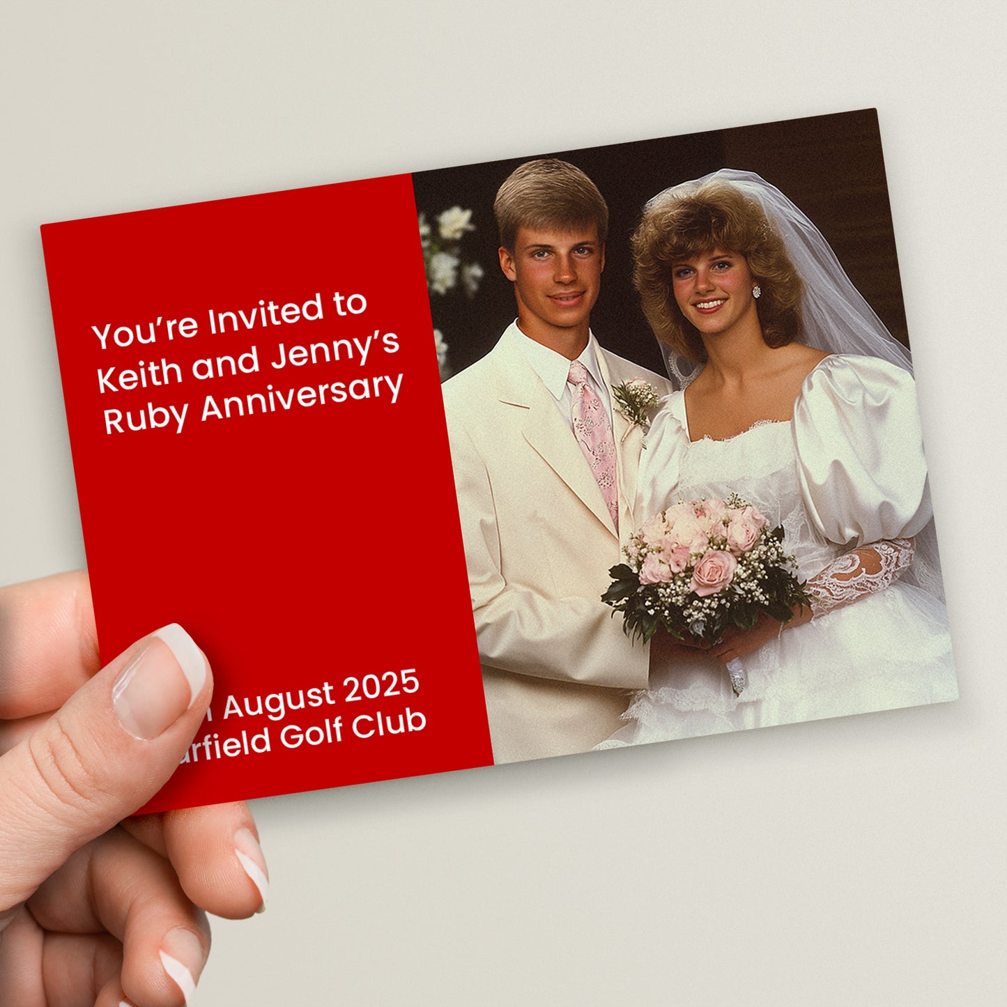 Upload Your Own Image and Text Engagement Postcard - A6