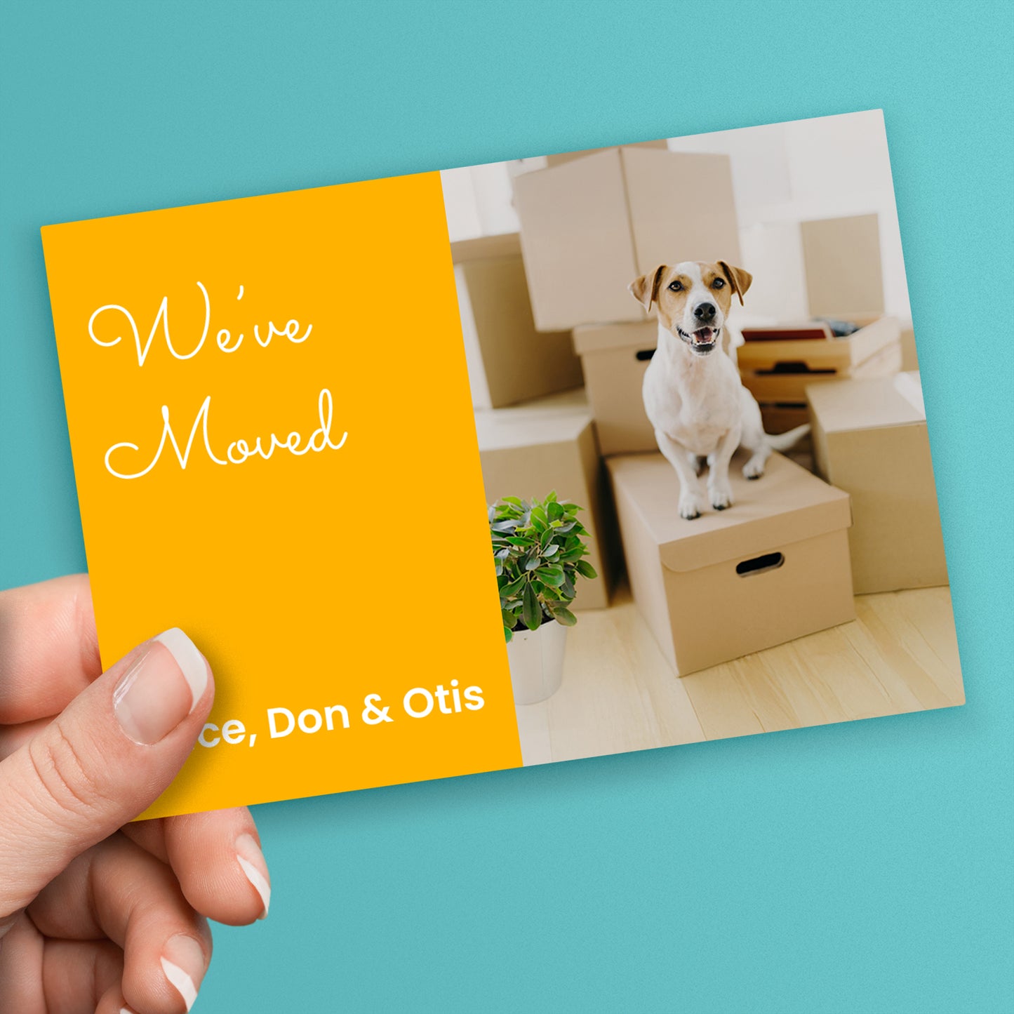 Upload Your Own Image and Text Engagement Postcard - A6