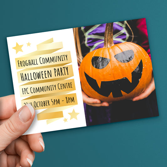 Upload Your Own Image Banner Postcard - Halloween - A6