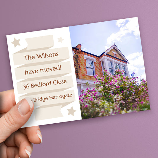 Upload Your Own Image Banner Postcard - New Home - A6