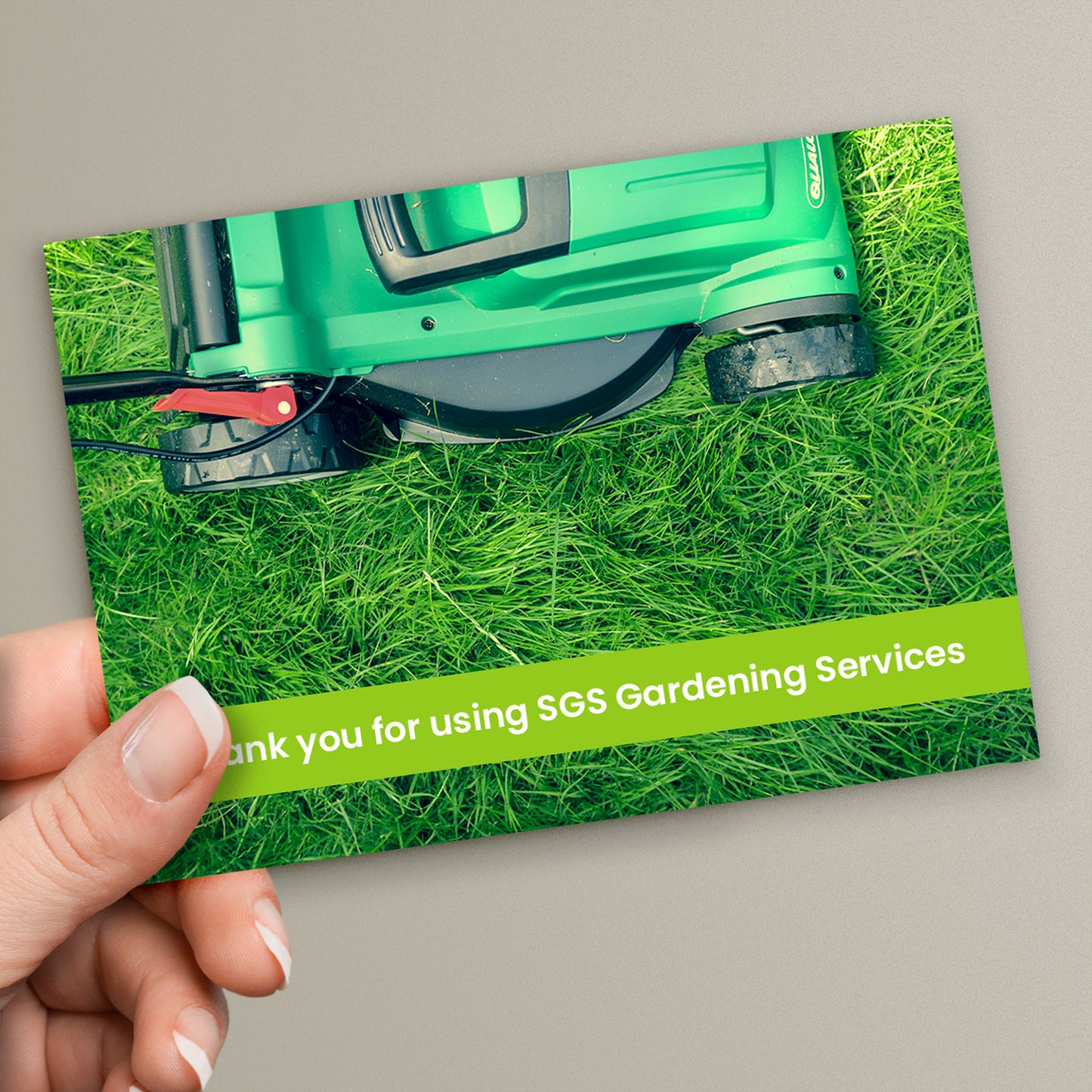 Upload Your Own Image with Text Band Postcard - Engagement - A6