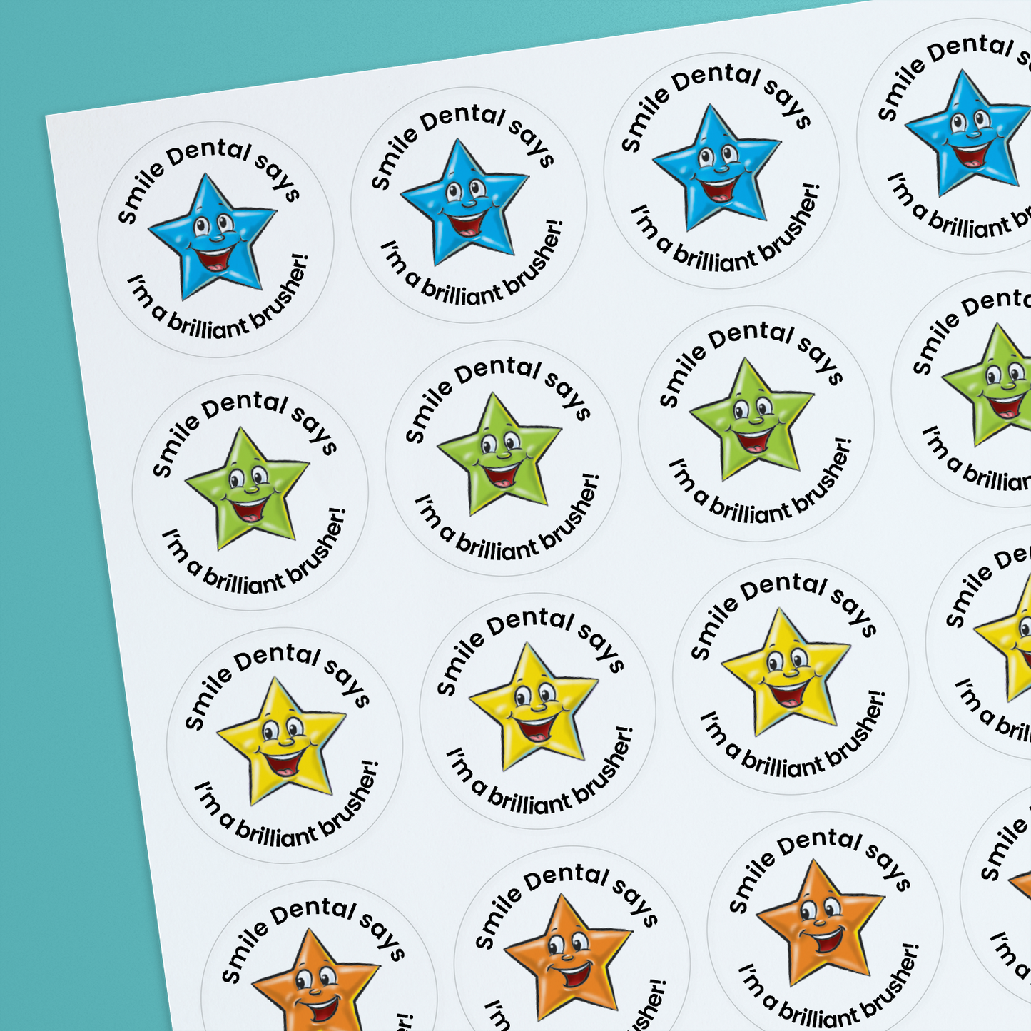 35 Personalised Jellybean Scented Star Stickers - Paramedic - 37mm