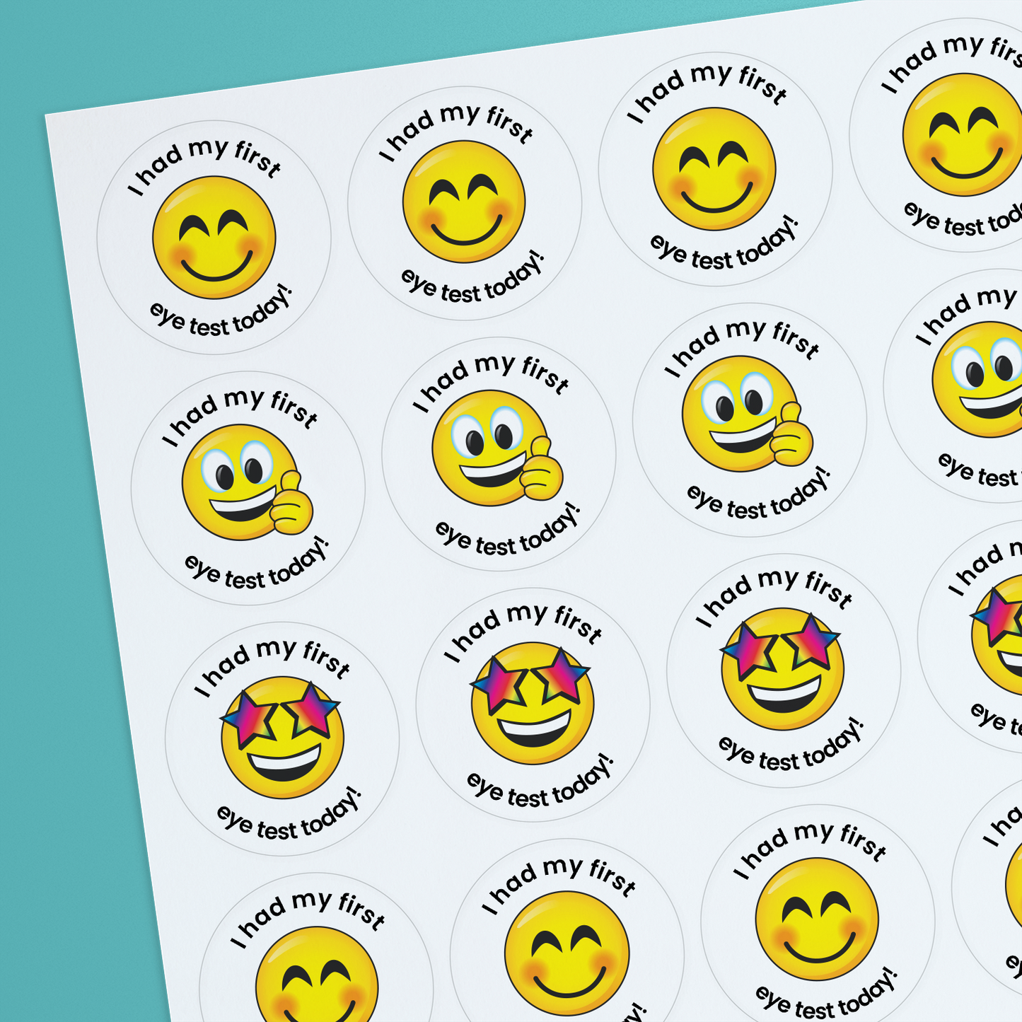 35 Personalised Bubblegum Scented Emoji Stickers - Nurse - 37mm