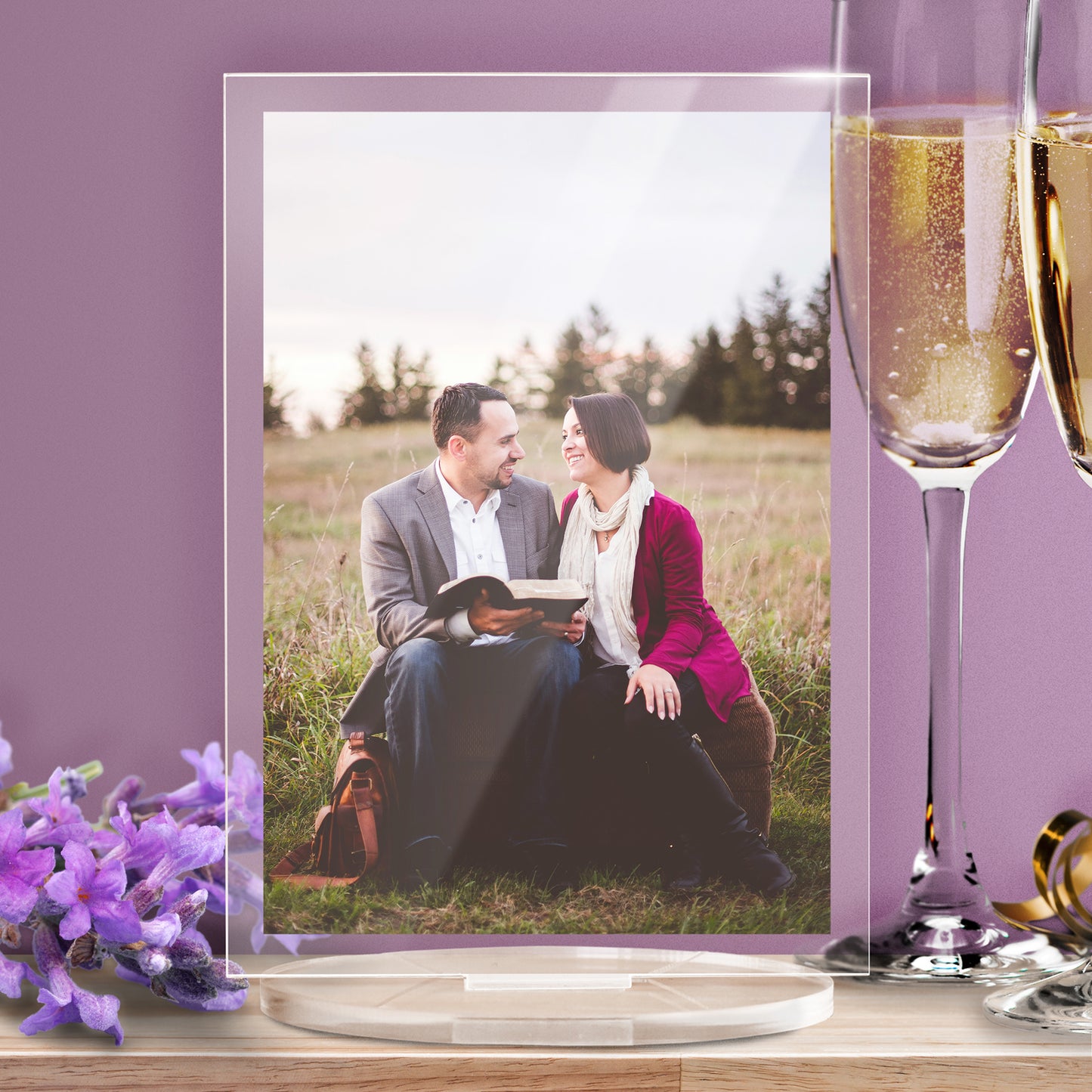 Personalised Photo Upload Plaque - Anniversary - 140mm X 100mm