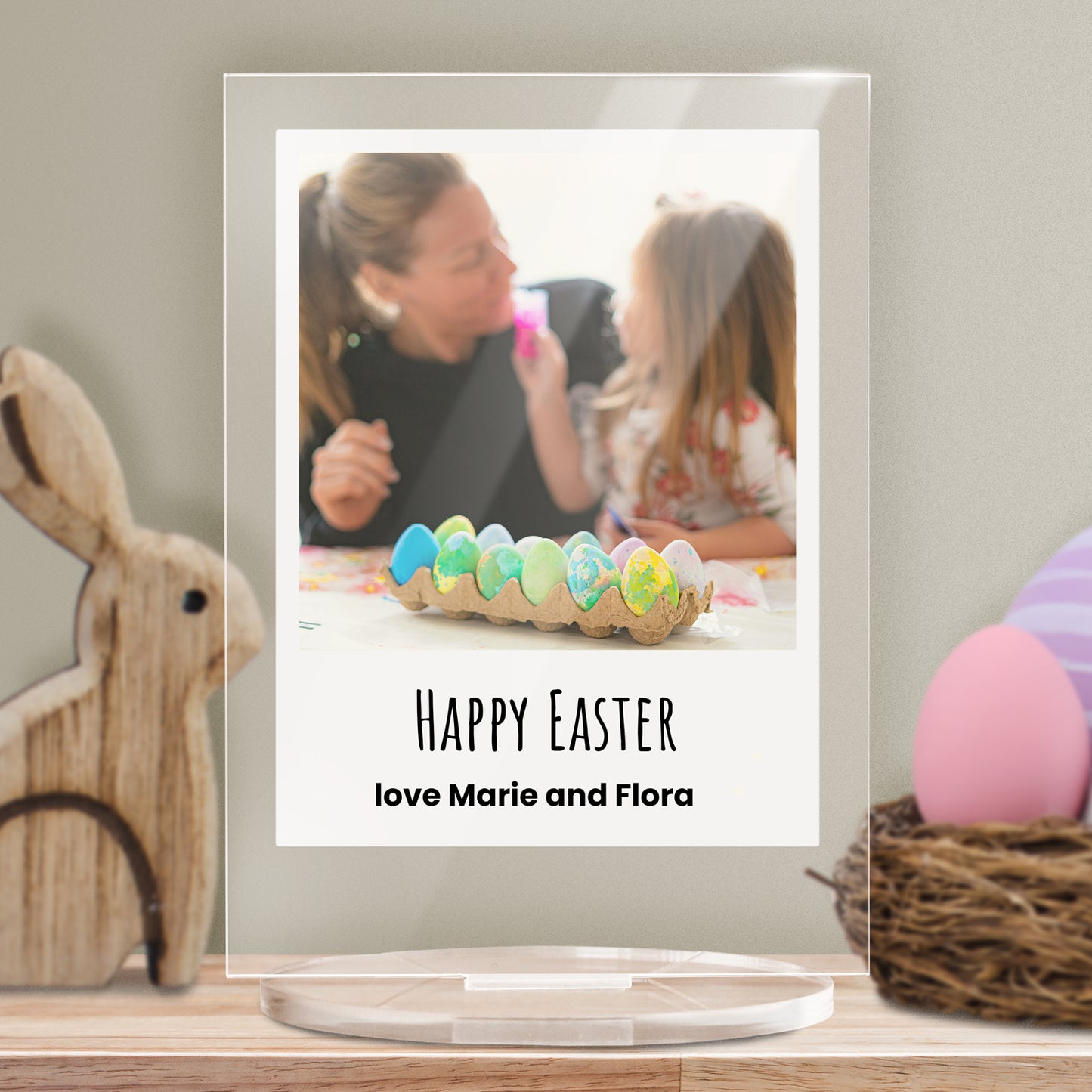 Personalised Polaroid Photo Upload Plaque - Valentine's Day - 140mm X 100mm