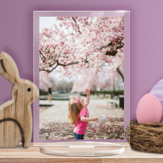 Personalised Photo Upload Plaque - Easter - 140mm X 100mm