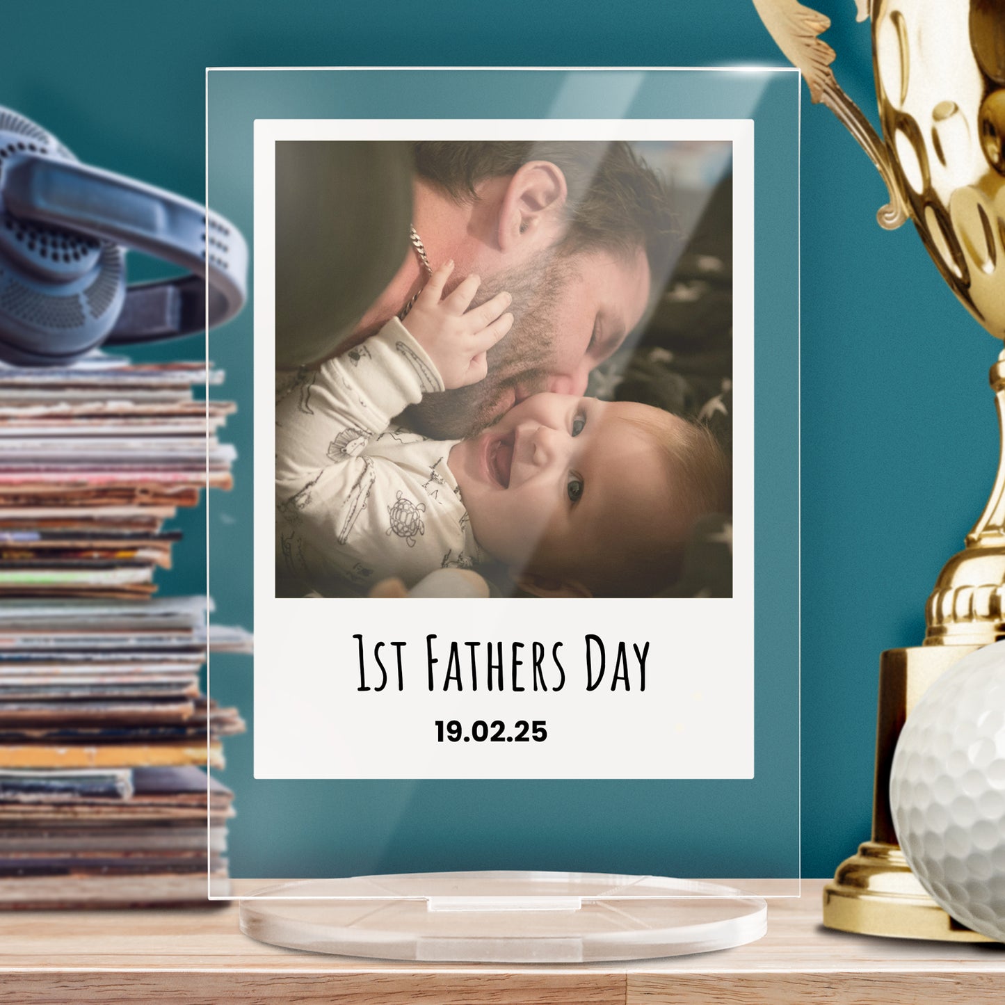 Personalised Polaroid Photo Upload Plaque - Valentine's Day - 140mm X 100mm