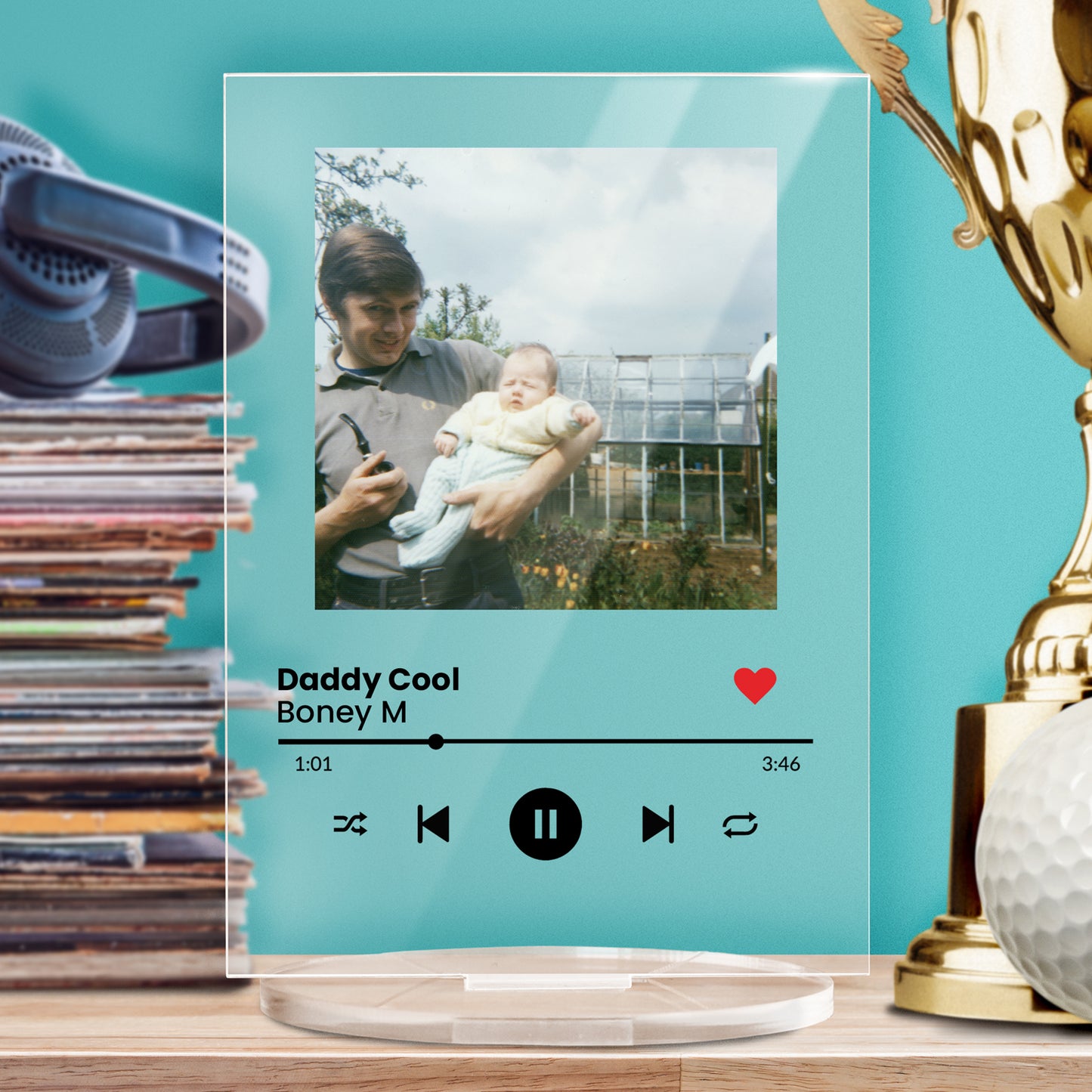 Personalised Music Photo Upload Plaque - Easter - 140mm X 100mm