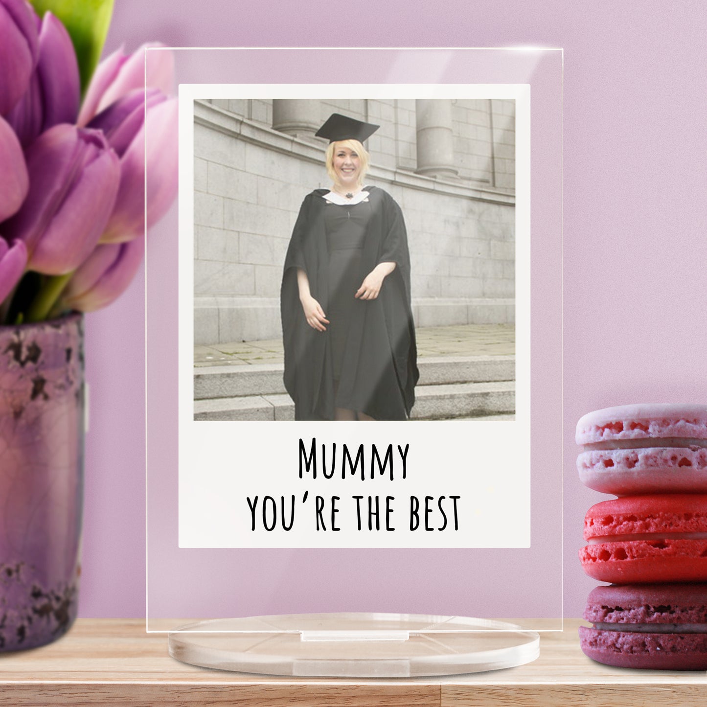 Personalised Polaroid Photo Upload Plaque - Valentine's Day - 140mm X 100mm