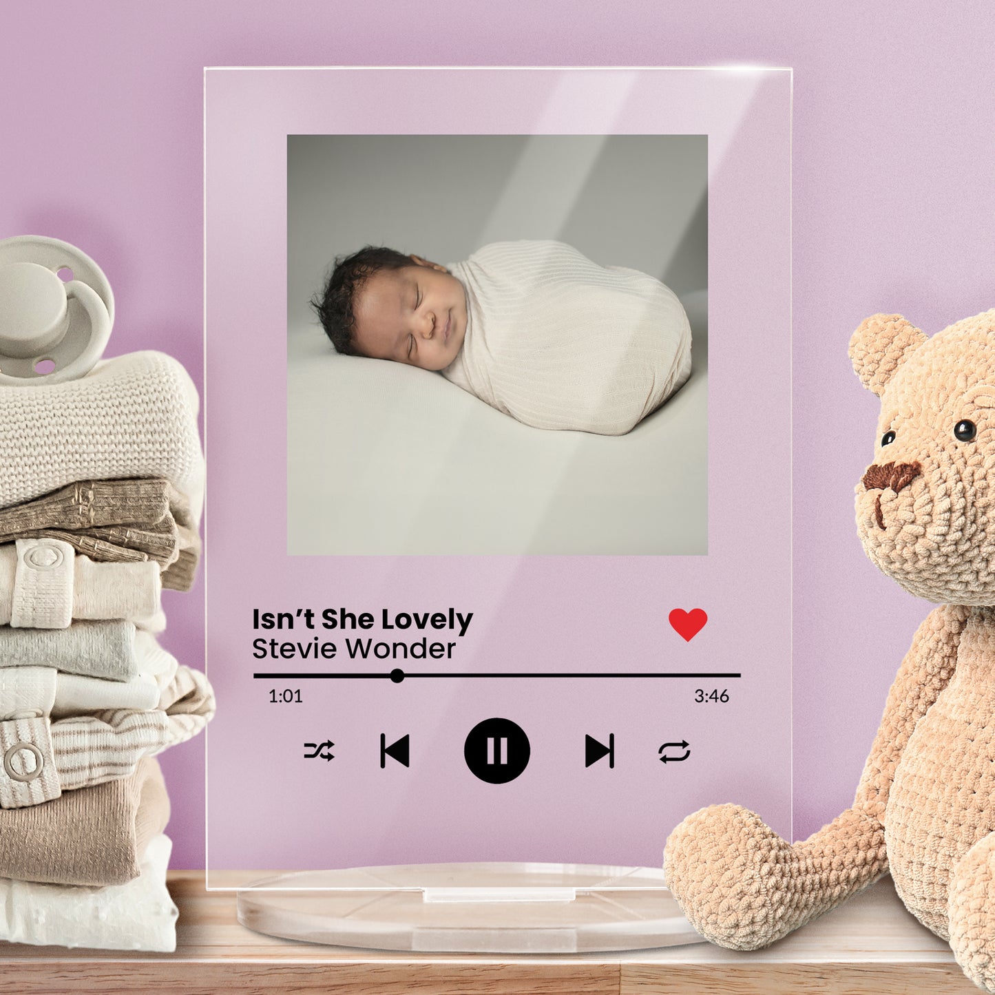 Personalised Music Photo Upload Plaque - Easter - 140mm X 100mm