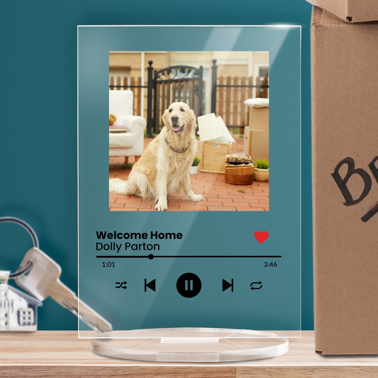 Personalised Music Photo Upload Plaque - Easter - 140mm X 100mm
