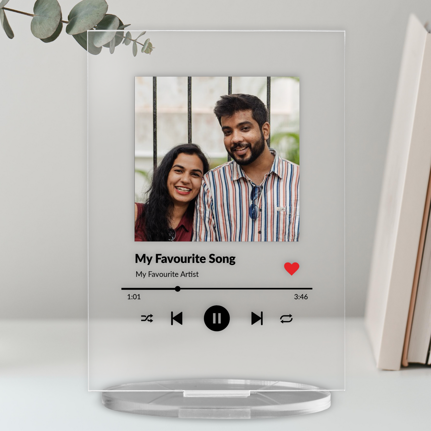 Personalised Music Photo Upload Plaque - Easter - 140mm X 100mm
