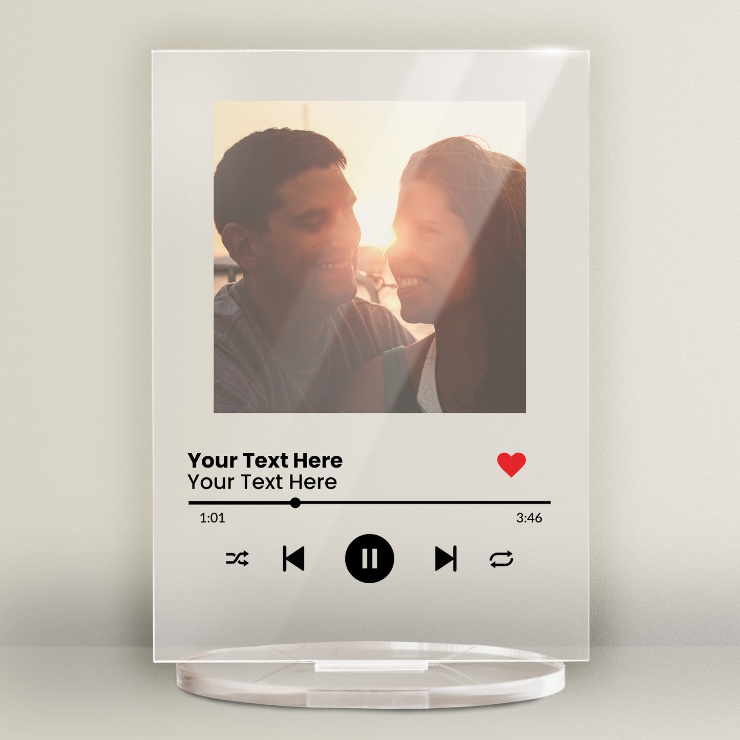 Personalised Music Photo Upload Plaque - Easter - 140mm X 100mm
