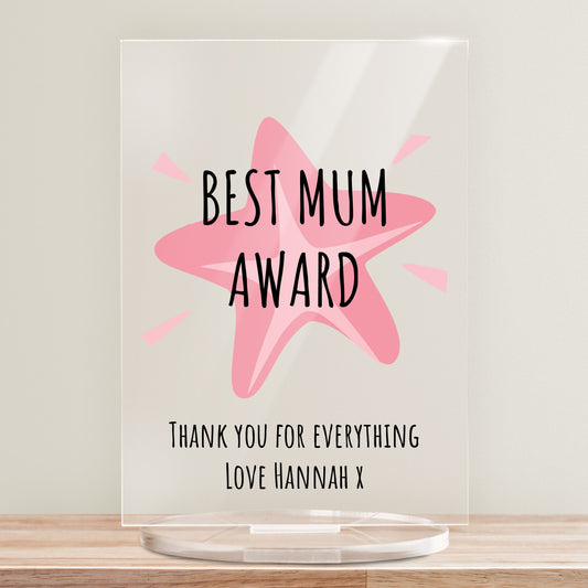 Personalised Image Choice Plaque - Mother's Day -  140mm X 100mm