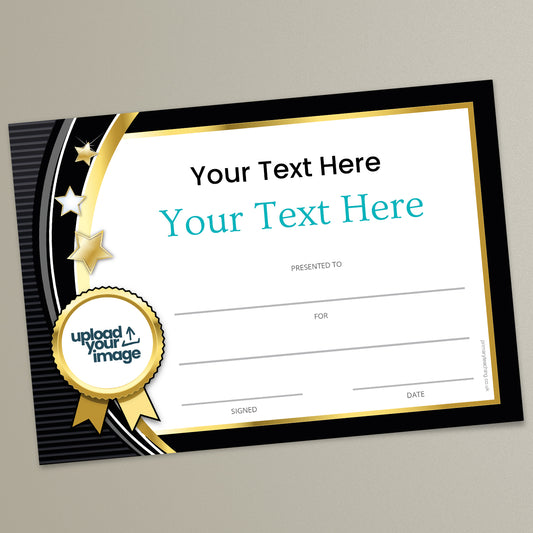 Upload Your Own Image Certificate  - A5