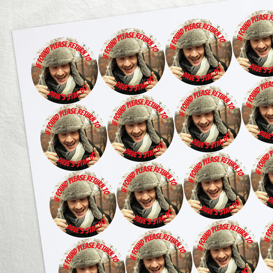 35 Upload Your Own Image Hen/Stag Party Stickers - 37mm