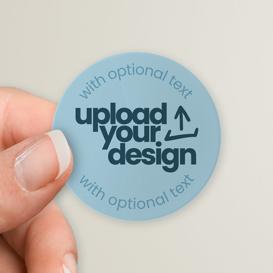 35 Upload Your Own Image Stickers - 37mm
