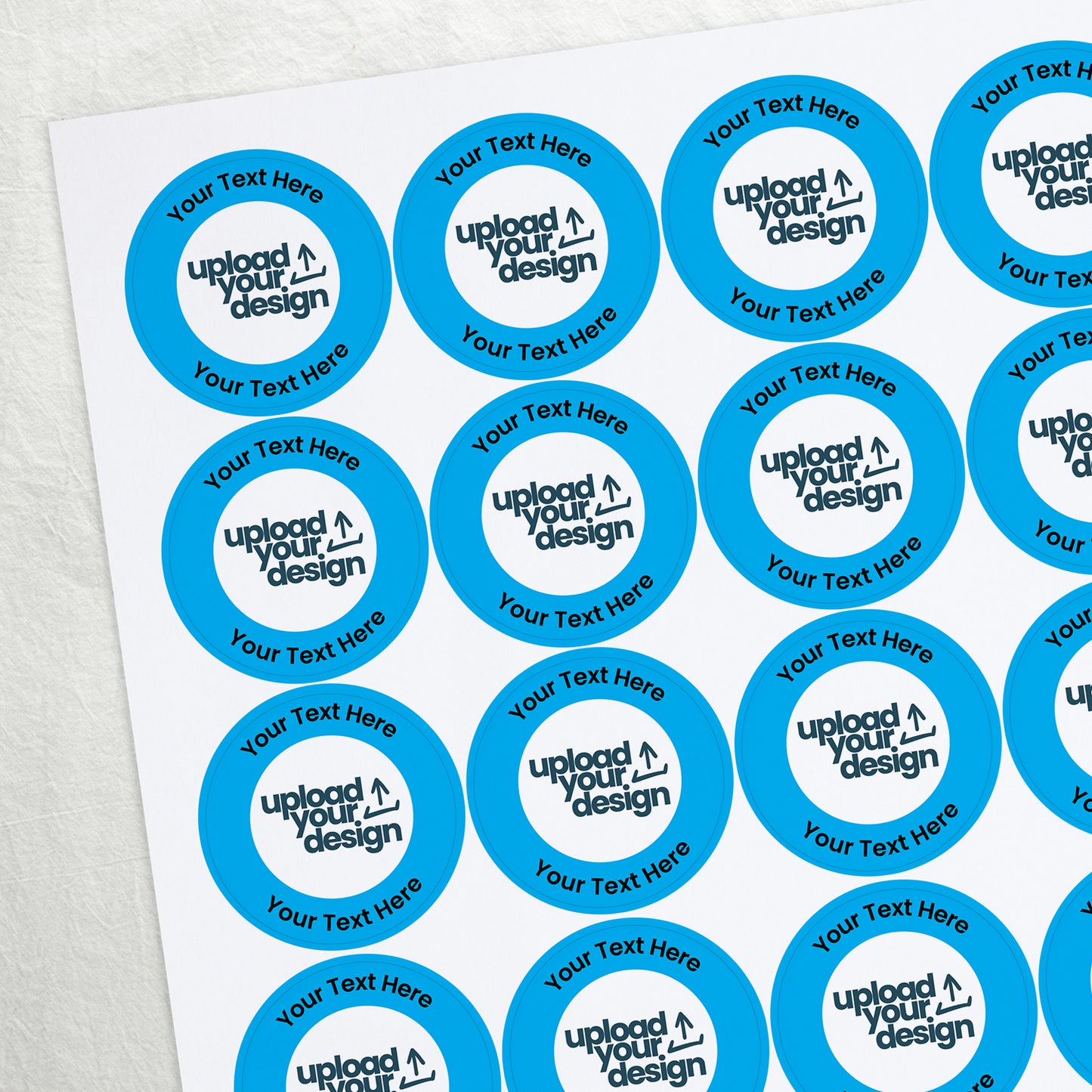 35 Upload Your Own Image Circle Stickers - Easter - 37mm