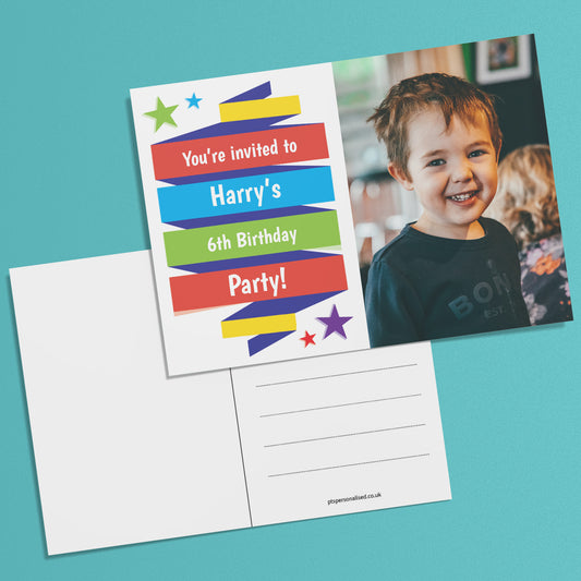 Upload Your Own Image Banner Postcard - A6
