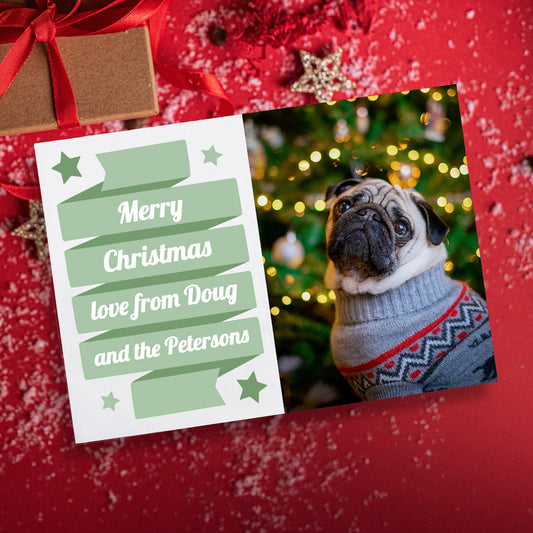 Upload Your Own Image Banner Postcard - Christmas - A6
