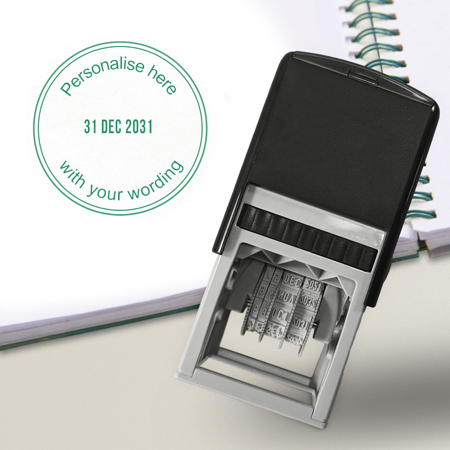 Personalised Date Stamper - 38mm - Nurse