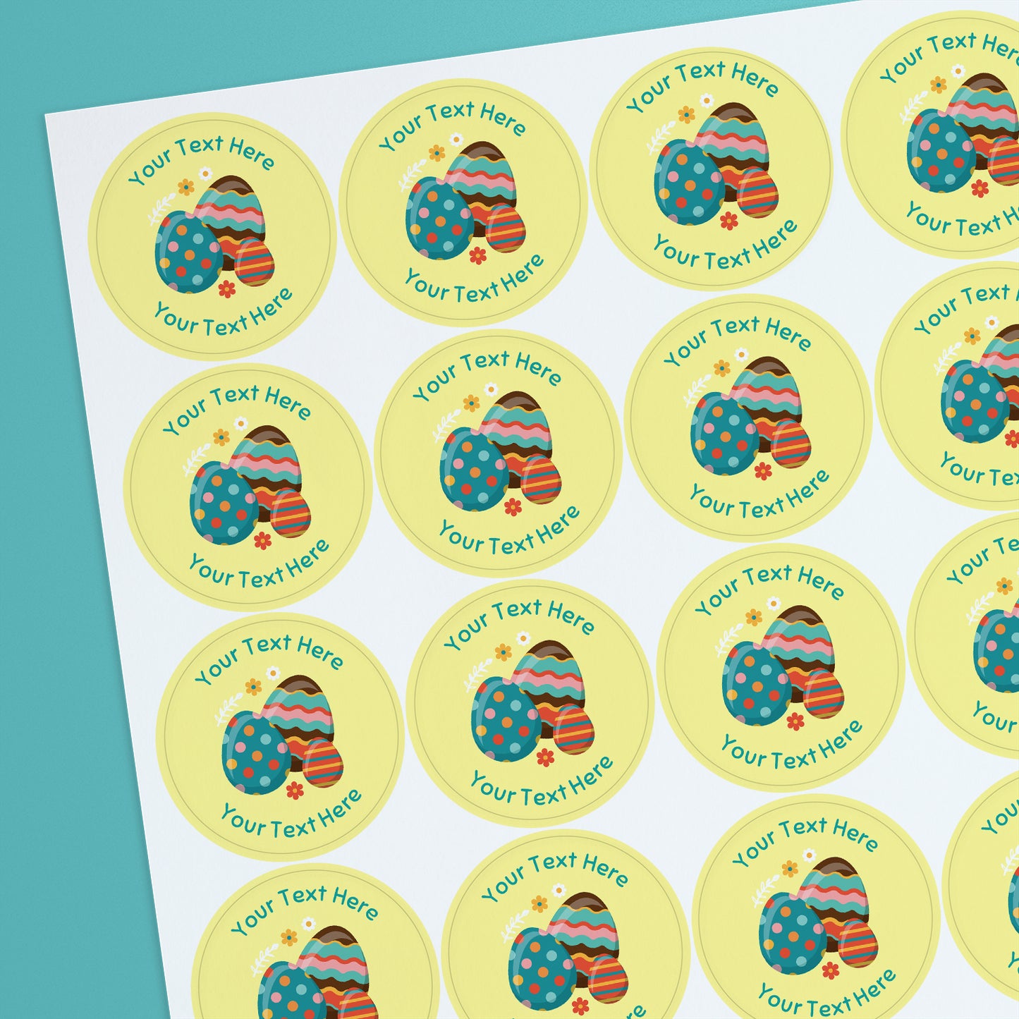 35 Design Your Own Easter Stickers - 37mm