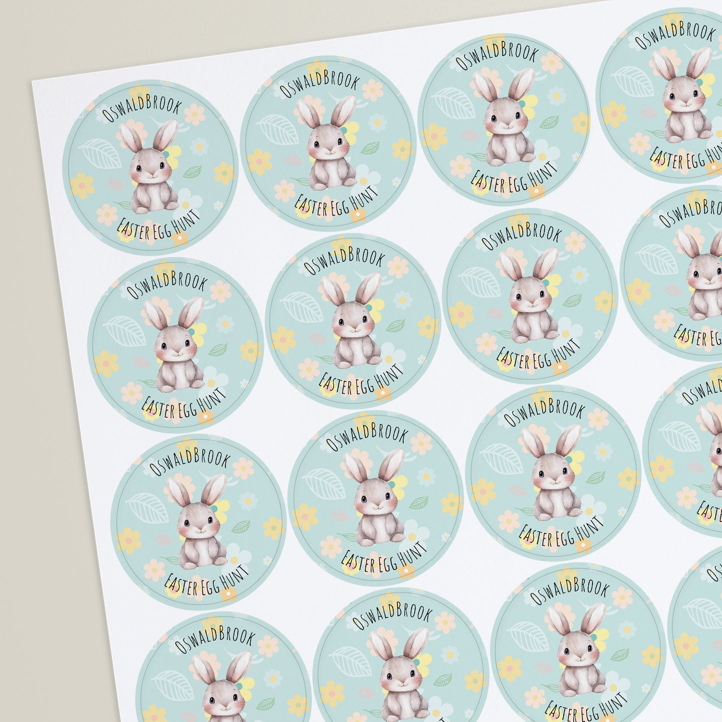 35 Design Your Own Easter Stickers - 37mm