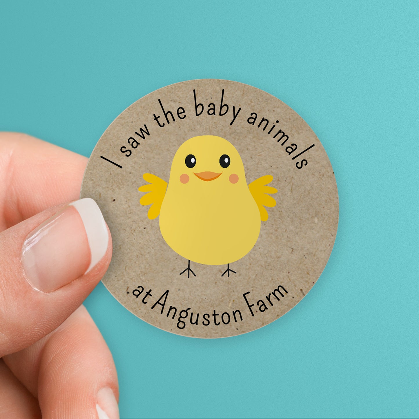 35 Design Your Own Easter Stickers - 37mm