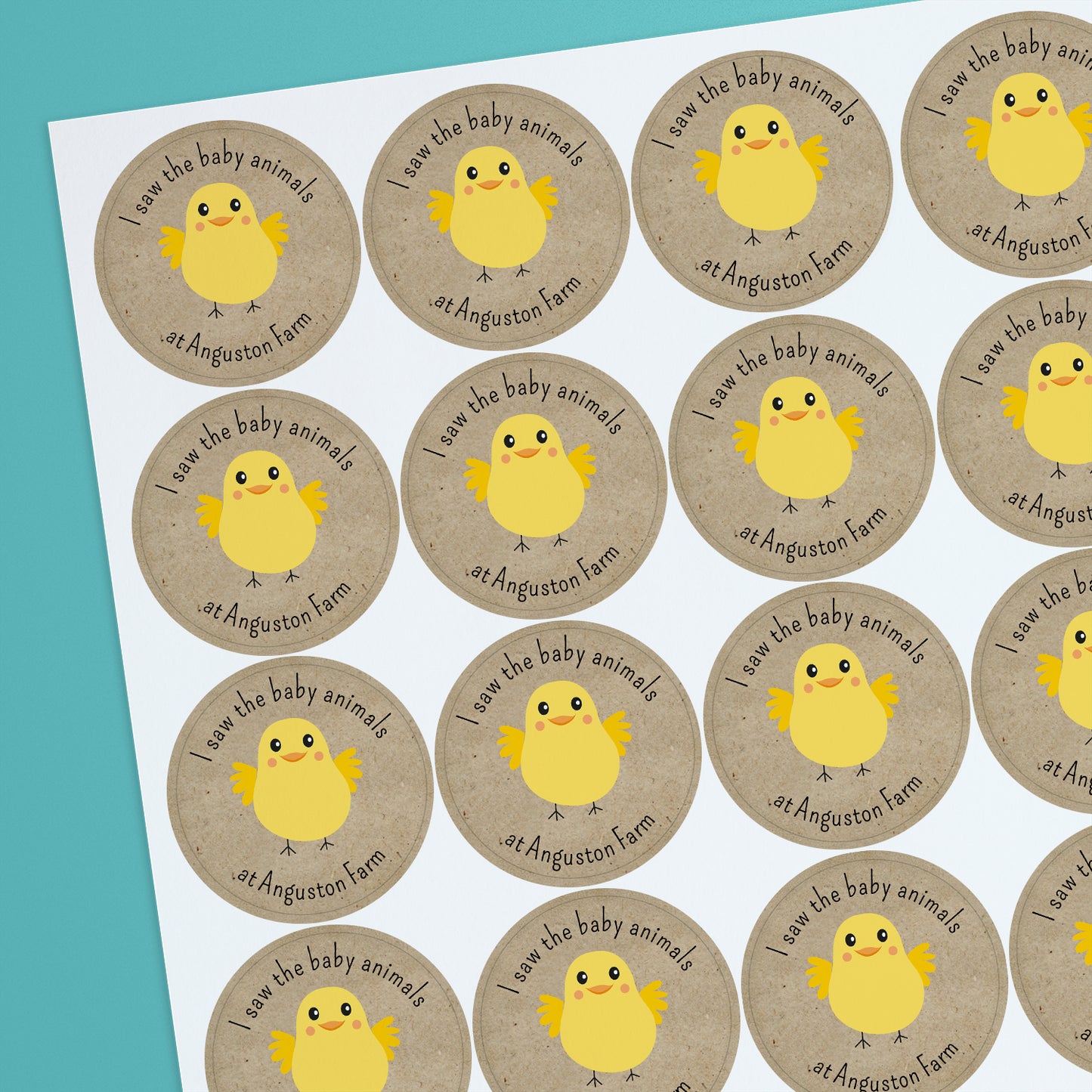 35 Design Your Own Easter Stickers - 37mm