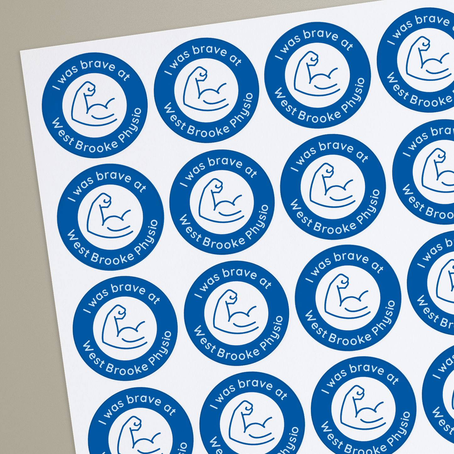 35 Design Your Own Stickers for Physiotherapists - 37mm