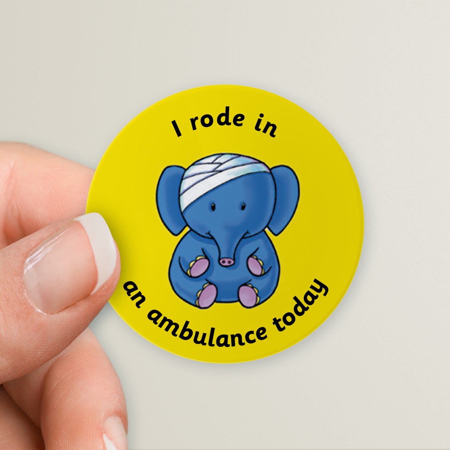 35 Personalised Elephant Paramedic Stickers - 37mm