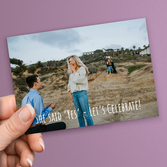 Upload Your Own Image Postcard - Engagement Invitation - A6