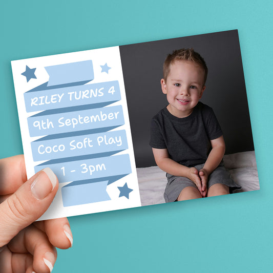 Upload Your Own Image Banner Postcard - Birthday - A6