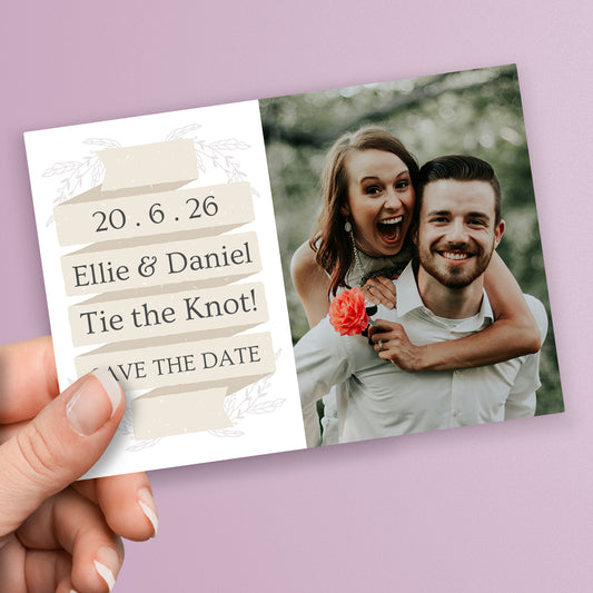 Upload Your Own Image Banner Postcard - Wedding - A6