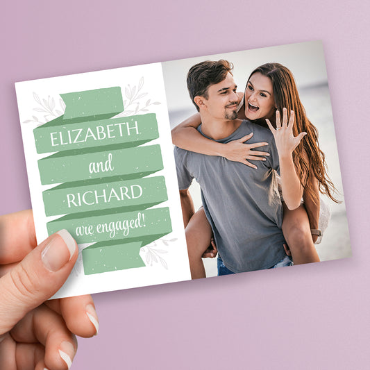 Upload Your Own Image Banner Postcard - Engagement - A6