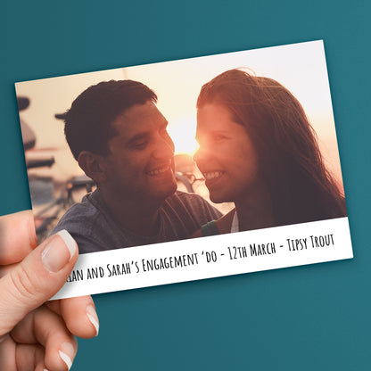 Upload Your Own Image with Text Band Postcard - Birthday - A6