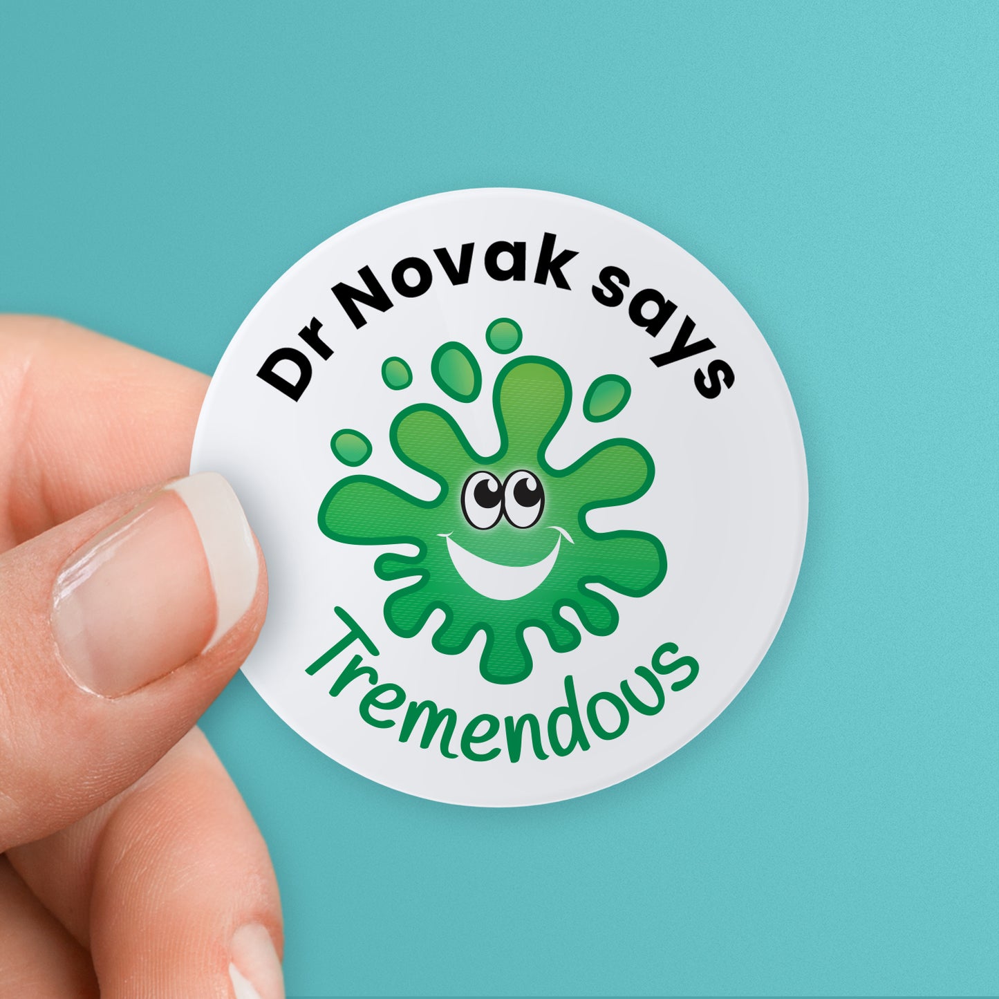 35 Personalised Jellybean Scented Splash Stickers - Doctor - 37mm