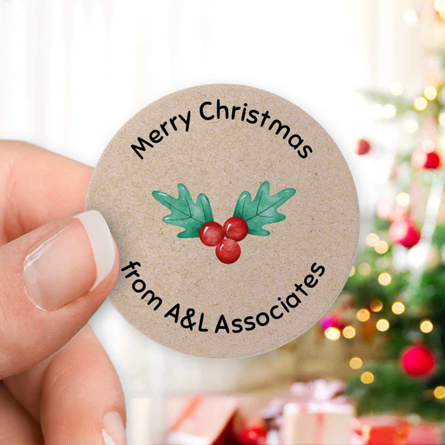 35 Design Your Own Christmas Stickers for Your Business - 37mm