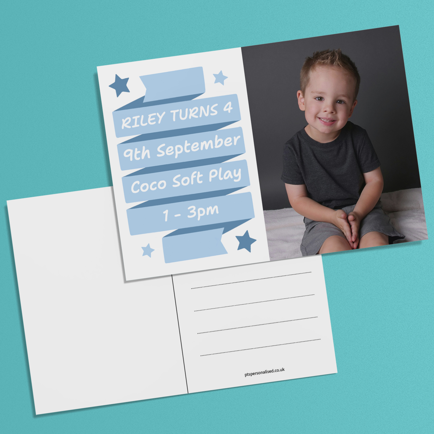 Upload Your Own Image Banner Postcard - Birthday - A6