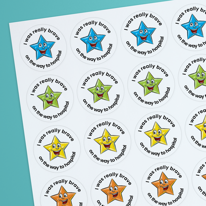 35 Personalised Jellybean Scented Star Stickers - Optician - 37mm