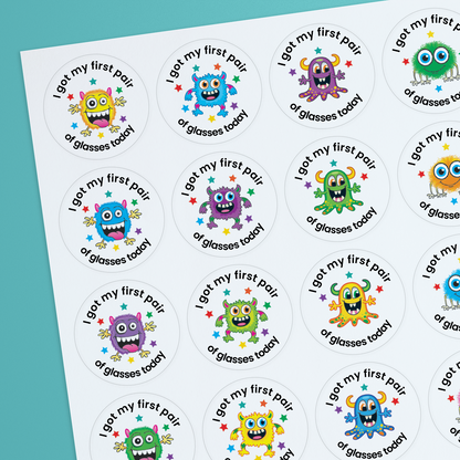 35 Personalised Bubblegum Scented Monster Stickers - Paramedic - 37mm