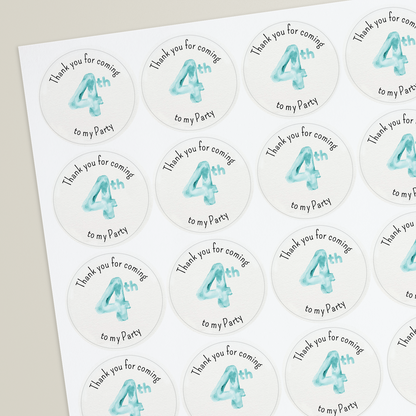 35 Design Your Own Sweet Cone Stickers - 37mm