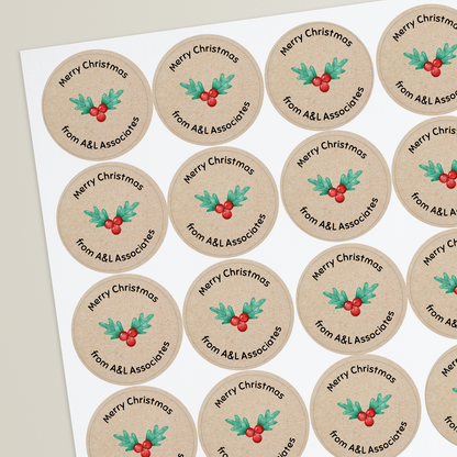 35 Design Your Own Christmas Stickers for Your Business - 37mm