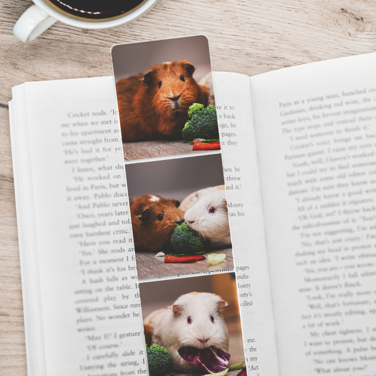 Personalised Triple Image Pet Photo Acrylic Bookmark - 50mm x 180mm