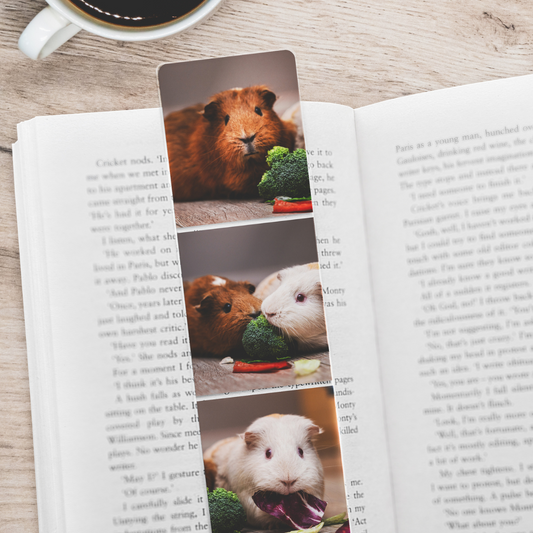 Personalised Triple Image Pet Photo Acrylic Bookmark - 50mm x 180mm