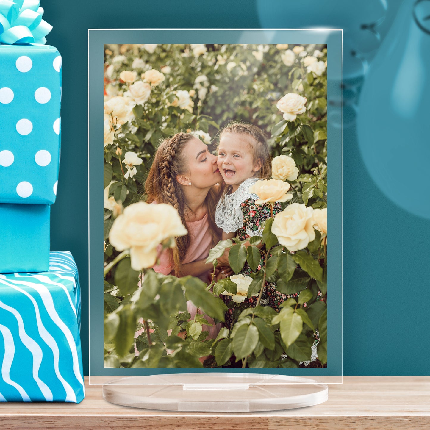 Personalised Photo Upload Plaque - Valentine's Day - 140mm X 100mm