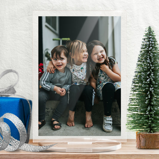 Personalised Photo Upload Plaque - Christmas - 140mm X 100mm