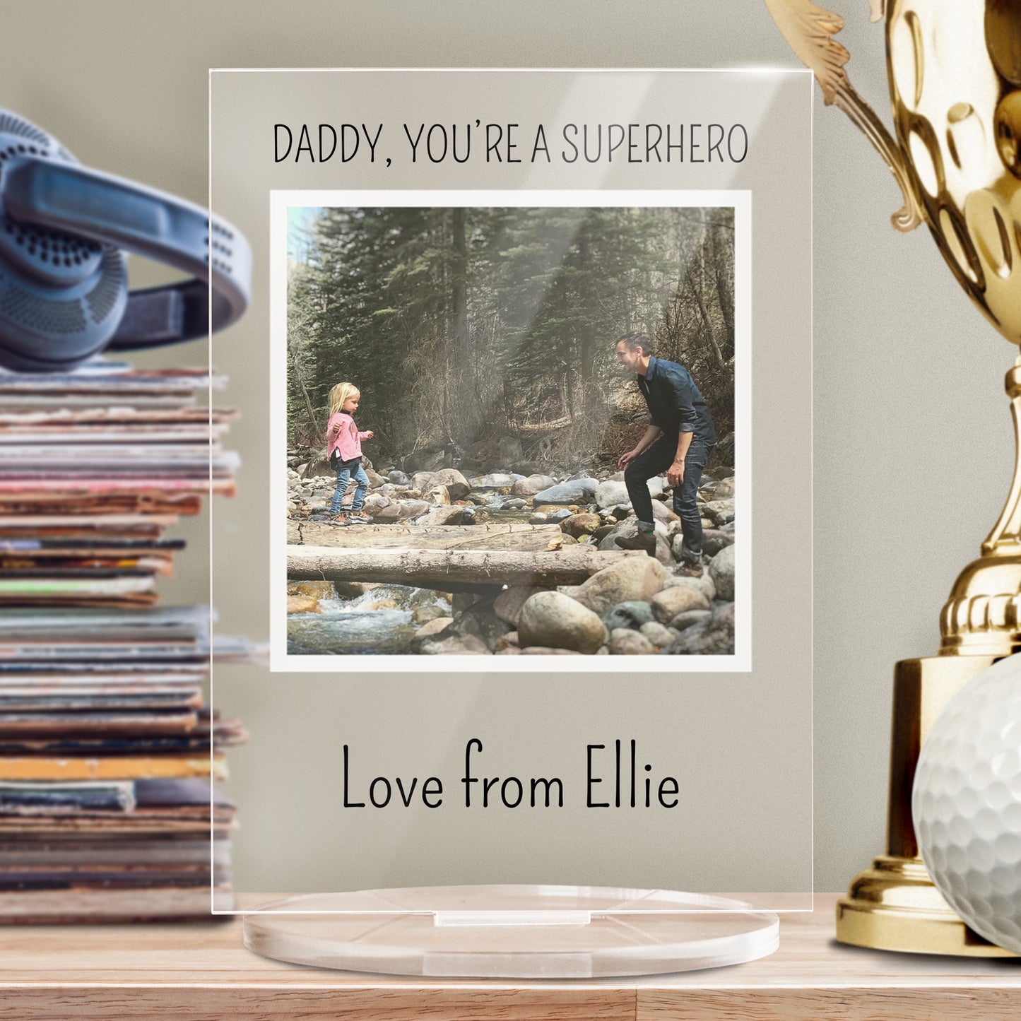 Personalised Square Photo Upload Plaque - Memorial - 140mm X 100mm