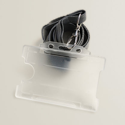 Lanyard and Card Holder - Grey