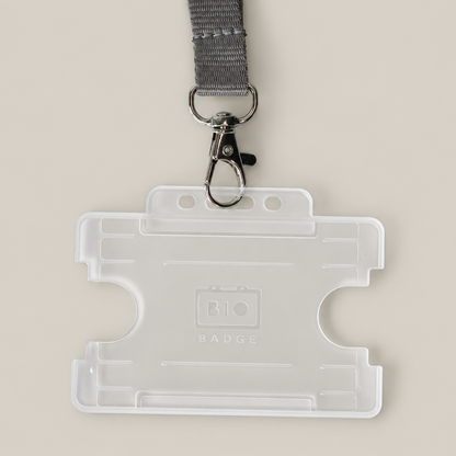 Lanyard and Card Holder - Grey